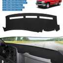 FIILINES Dash Cover for 1999-2006 GMC Sierra/Chevrolet Silverado, 2000-2006 GMC Yukon XL/Chevy Suburban Tahoe Avalanche, Upgraded Breathable Dashboard Cover Mesh Dash Mat Black