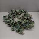 Ouddy Decor Eucalyptus Garland 6.56 Ft Lush Silver Dollar Leaves Boxwood Artificial Faux Greenery Vines for Baby Shower Wedding Party Table Runner Room Home Mantle Decor (1 Pack)