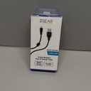 6 Foot Braided Nylon Micro Black Chrome USB Charge/Sync Cable