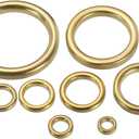 PATIKIL Fishing Rod Repair Kit 0.24-1.18in, 24Pcs 8 Size Ceramic Guides Ring Replacement Fishing Pole Eyelet Repair for Saltwater Freshwater, Gold