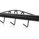 Livestock Fence Stretcher,Chain Link Fabric Stretcher Bar Puller, 5-Hook Bar, 2 Extra Chain Link for Stability, New Upgraded Fence Stretcher Tool, Black