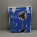 Lasko 2521 16 Inch 3-Speed Quiet Adjustable Tilting Wide-Area Oscillating Standing Pedestal Fan for Bedroom, Kitchen, Home, and Office, Black