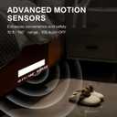 GARTO Motion Sensor Lights Indoor, 3 Color Temps Under Cabinet Lights, Closet Light Dimmable, 168 LED Rechargeable Battery Operated Lights for Kitchen, Counter, Stairs (2 Pack, 15.7in)