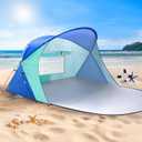 Beach Tent Sun Shelter for 2 People, UV Protection Sunshade Portable Outdoor Canopy for Family Camping Traveling