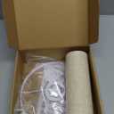 Small Lamp Shade, Beige Drum Lampshade 8.7''Top X 8.7'' Bottom X 7.9'' High, Replacement Lamp Shade Natural Linen Hand Crafted for Table Lamps Floor Lamps Chandelier Lamp, Easy Assembly Required