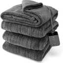 Sunbeam Electric Wi-Fi Connected Loftec Electric Heated Blanket, 10 Heat Settings, 10-Hour Auto Off, Fast Heating, Smart Heating Blanket, Voice & Wired Controller, Night Fog Grey, Twin, 84" x 62"