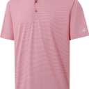 Rouen Mens Polo Shirts Short Sleeve Soft Lightweight Performance Dry Fit Jacquard Casual Collared Golf Polo Shirts for Men (M)