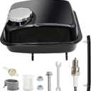 Gas Fuel Tank Compatible with Coleman BT200X, CT200U, Baja Warrior 200, Massimo MB200, Honda GX160 196, 200, 212, 224cc for Mini Bike, Go Kart Engine
