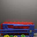 Giant 4 Connect in a Row Game, Height Adjustable Jumbo Yard Games for Kids and Adults Outdoor Play, Backyard Large Four Connect Floor Games, Patent Authorized (Blue/Red)