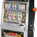 Jumbo 15" Slot Machine Coin Bank | Casino Toy Slots Piggy Bank | Flashing Lights and Jackpot Sounds