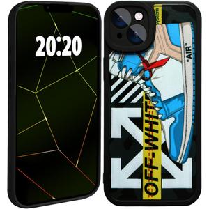 Cool Luxury Phone Case for iPhone 16 Plus Case for Boys,Men Classic Sneaker 3D Design,Aesthetic Street Shockproof Designer Cases Compatible with iPhone 16 Plus Blue