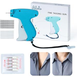 Stitch Gun, Stitchy Quick Clothing Fixer, Speedy Clothing Fixer, Clothing Stitch Gun 2024 Mini Stitch Gun with 6 Needles,500 Black & 500 White Fasteners (cyan-blue)