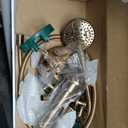 Moen Meena Bronzed Gold Single Handle Modern Shower Faucet with Handshower and Tub Spout for Bathtub, Valve Included, 82618BZG