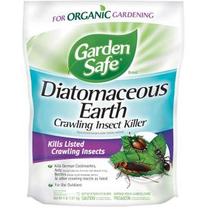 Garden Safe Brand Crawling Insect Killer Containing Diatomaceous Earth, 4 Pounds, Kills Cockroaches, Ants and Other Listed Crawling Insects by Contact, For Use Indoors & Outdoors (1 Pack)