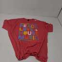 House Music T-Shirt: EDM DJ Shirt, Peace, Love & House Music T-Shirt 3XL Red Heather
