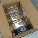 Rubbermaid Brilliance Glass Storage 4.7-Cup Food Containers with Lids Set of 3 Clear