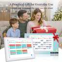 WiFi Digital Calendar Smart Family Planner:Electronic Calendar Smart Touchscreen Display with Video Call, Chore Chart & Shared Family Schedule,Gifts for Women Men, Gifts for Mom Dad 10.1-INCH