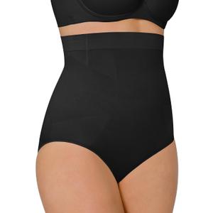 FeelinGirl Tummy Control Shapewear Panties for Women-Seamless Shapewear High Waisted Womens' Body Shaper Panty Girdle (X-Large-XX-Large, Black)