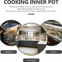 Stainless Steel Rice Cooker Liner Liner Cooking Pot Rice Cooker Parts Inner Pot Accessories (2L)