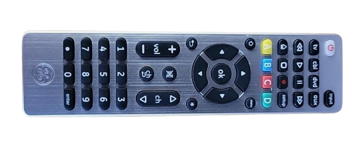 GE Ultra Pro Universal Remote Control 4 Device with Designer Finish IECR03
