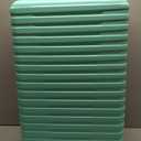 U.S. Traveler Boren Expandable Hardside Rugged Travel Luggage with 8 Spinner Wheels, Mint, Checked-Medium 26-Inch