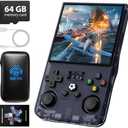 Amazon.com: DVJQSN R36MAX Retro Game Console, Support 18000+ Classic Games with 62GB, 4.0-Inch IPS Display, Portable Hand Held Open Source Linux System, 4000mah Battery, with Portable Case(Blue 62GB) : Toys & Games