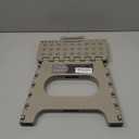 Non-Slip Folding Step Stool, Sturdy Safe Enough - Holds up to 300 Lb - 11 inch Footstool for Adults or Kids, Folding Ladder Storage/Opens Easy, for Kitchen,Toilet,Camping (Light Tan, 11'')