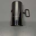 2.36" Stove Pipe with Damper Stainless Steel Thicken Control Chimney Pipe for Wood Stove Venting Length 4.3"