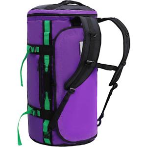 MIER Large Duffel Backpack Sports Gym Bag with Shoe Compartment, Heavy Duty and Water Resistant, Purple, 60L