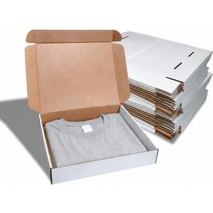 Corrugated Shipping Boxes13x11x3Inches, 30Pack Kraft Cardboard Literature Mailers, Durable Small Business Mailing Boxes for Packaging & Shipping Supplies, White,Shipping boxes made from recycled paper