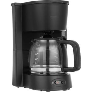Amazon Basics 5-Cup Drip Coffeemaker with Glass Carafe and Reusable Filter, Black, 7.9 x 7.5 x 10.5 inches