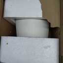 Wide Mouth Large Ceramic Vase, Vintage White Decor Vase, 11.8 Inches Tall