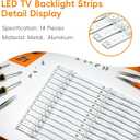14pcs LED Backlight Strips Replacement for Hisense SVH750A76 75R6E3 75H6570G 75E3D 75H6510G 75A6G