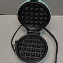 CROWNFUL Mini Waffle Maker, 4" Chaffle Maker with Compact Design, Easy to Clean, Non-Stick Surface, Recipe Guide Included, Perfect for Breakfast, Dessert, Sandwich, or Other Snacks (Mint Green)