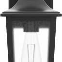 FILIYANO Motion Sensor Outdoor Wall Light - Black Dusk to Dawn Outdoor Lighting, LED Waterproof Exterior Light Fixture, Modern Porch Light Outside Wall Mount for House Patio Garage Garage, Anti-Rust