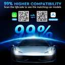 ELRINA 2026 New-Gen Wireless CarPlay Adapter with Button Control, 5s Fast Auto-Reconnect Ultra Mini Wired to Wireless Plug & Play Adapter for iPhone & Android Auto, Stable 5.8GHz WiFi, Bluetooth 5.4