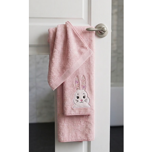 Absorbent Kids Towels for 1-5 Years Old Baby Girls Boys Bath Beach Essentials Blanket, Pink Bunny