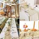 2 Pack 10 Ft Cheesecloth Table Runner Beige Gauze Long Table Runners Boho Gauze Cheese Cloth Table Runner Rustic Sheer Runner for Wedding Party Table Decor ( 35 x 120 Inch )