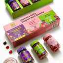 Women's Multivitamin Gummy Pack, 3 Support for Hair Skin Nails Sleep Daily Health, Vitamins A, D, C, E, Biotin, Ashwagandha, Folic Acid, Adult Chewable Vitamin, Berry Flavor, 15 Day Supply - 90 Count