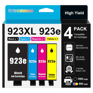 923XL 923e Ink For HP OfficeJet Pro 8130 8135e 8120 8122e 8125e Printer 4 Pack