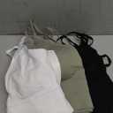 Sykooria 3 Pack Strappy Sports Bra for Women Sexy Crisscross for Yoga Running Athletic Gym Workout Fitness Tank Tops (Medium, 3 Pack-black+white+green)