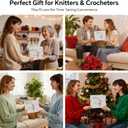 Yocrefun Electric Yarn Winder, Automatic Yarn Ball Winder for Crocheting & Knitting, Stepless Speed, Easy to Use, Efficient Large Capacity Yarn Cake Maker, Ideal Gift for Yarn Lovers (Pink)