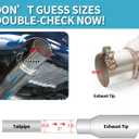 KHK 3" Dual Exhaust Tip - 3" Inlet 3" Outlet 9.5" Overall Length Diesel Exhaust Tips,Stainless Steel Weld On Truck Tailtip, Universal Fit for Trucks & Cars -Polished