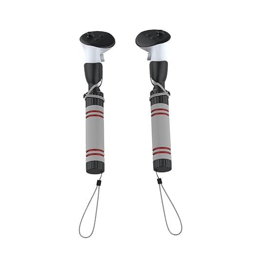 Handle Attachments Compatible with Meta Quest 3, 3-in-1 Beat Saber Handles VR Game Gorilla Tag Extension Grips,Golf Club Attachment for Quest 3