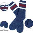 Mens Womens Fuzzy Socks Winter Warm Thermal Thick Boot Slipper Fluffy Sleeping Bed Sock for Christmas Gifts Unisex (Multicolor5)