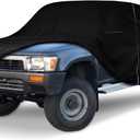 Waterproof Car Cover Compatible with 1980-1995 Toyota Pickup Xtracab Long Bed, 300D All Weather Classic Car Covers with Inner Cotton&Zipper Door for Snow Rain Protection
