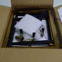 Small Black and Gold Chandelier- 6 Lights Geometric Pendant Light Fixture, Modern Industrial Chandeliers Hanging Lights for Entryway Dining Room Living Room Kitchen Island Hallway Foyer