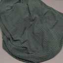 Turquoize Jacquard Ottoman Cover Stretch Storage Ottoman Slipcover Protector Covers Stretch Fabric Sofa Slipcover Footstool Cover Footrest Protector for Dogs (Large, Dark Cyan)