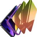 (2 Pack) Privacy Screen Protector Compatible for iPhone 16 Pro Max Tempered Glass - Red to Green Gradient/Shatterproof/Anti-Scratch/Mirror Finish/Blue Light Blocking/Touch-Sensitive/Bubble-Free (Colorful)