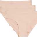 Girls Comfeez Bonded Hipster Multipack Set of 3 (Medium, Nude)